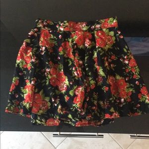 Band of Gypsies Floral Skater Skirt